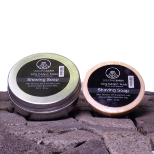 Men’s Facial Care – Volcanic Man Shaving Soap And Dish